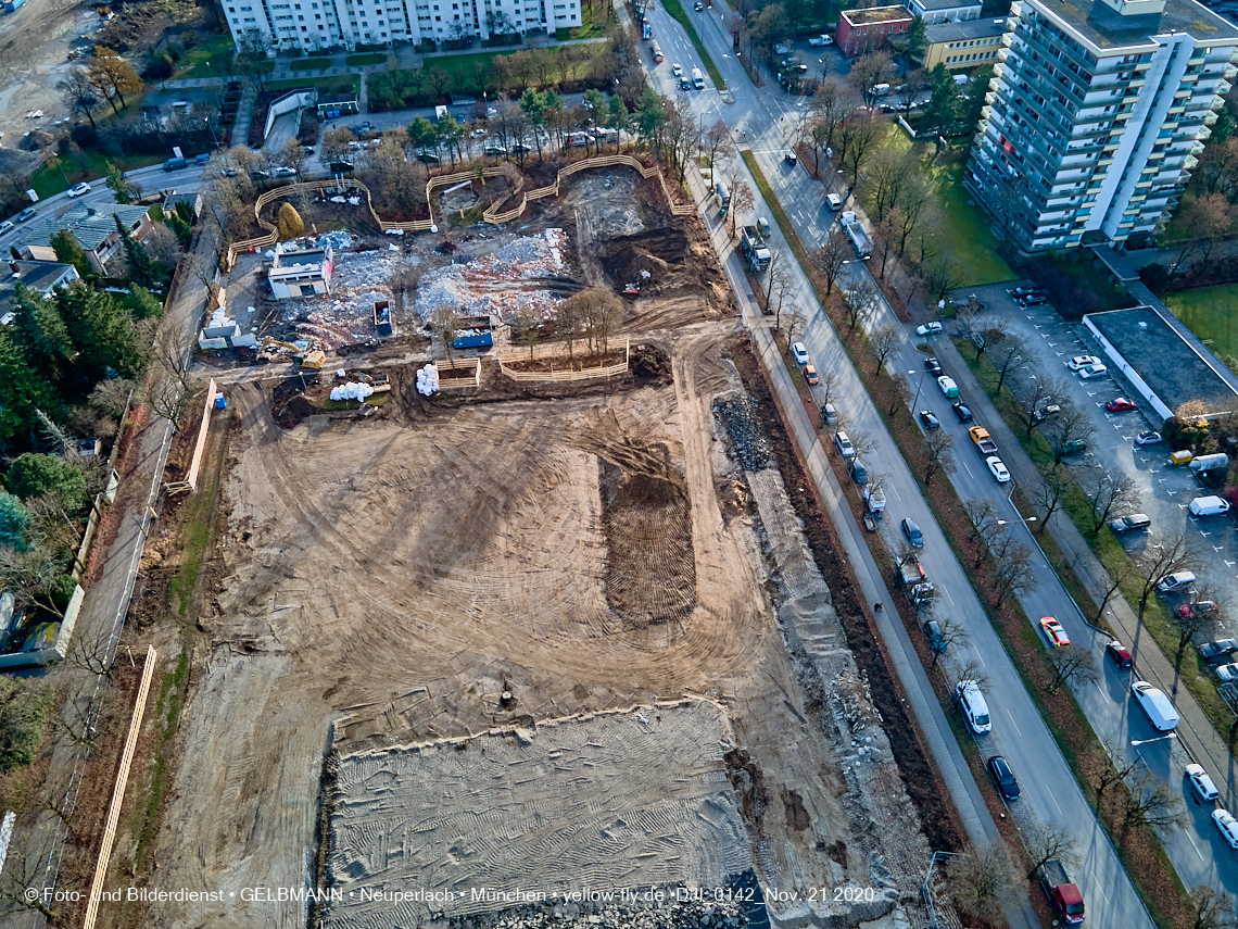 21.11.2020 - Bauplatz der Grundschule in Neuperlach in München